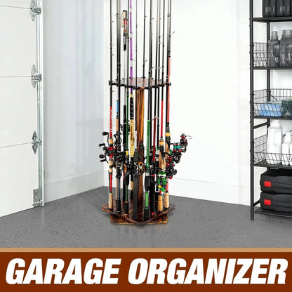 360 Degree Rotating Garage Fishing Rod Holder, Fishing Rod Rack, Fishing Rod Holder ...