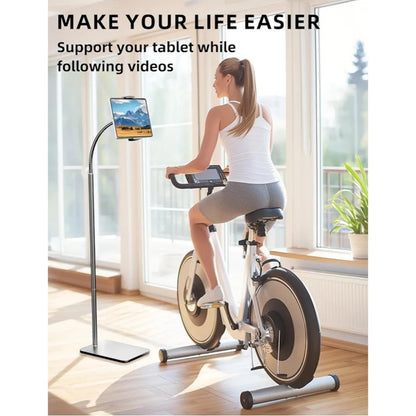 Soporte para iPad, soporte ajustable de metal para tablet con cuello d...