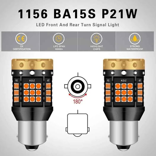 NATGIC 1156 BA15S P21W 1141 7506 Bombillas LED para luces de giro, 370...