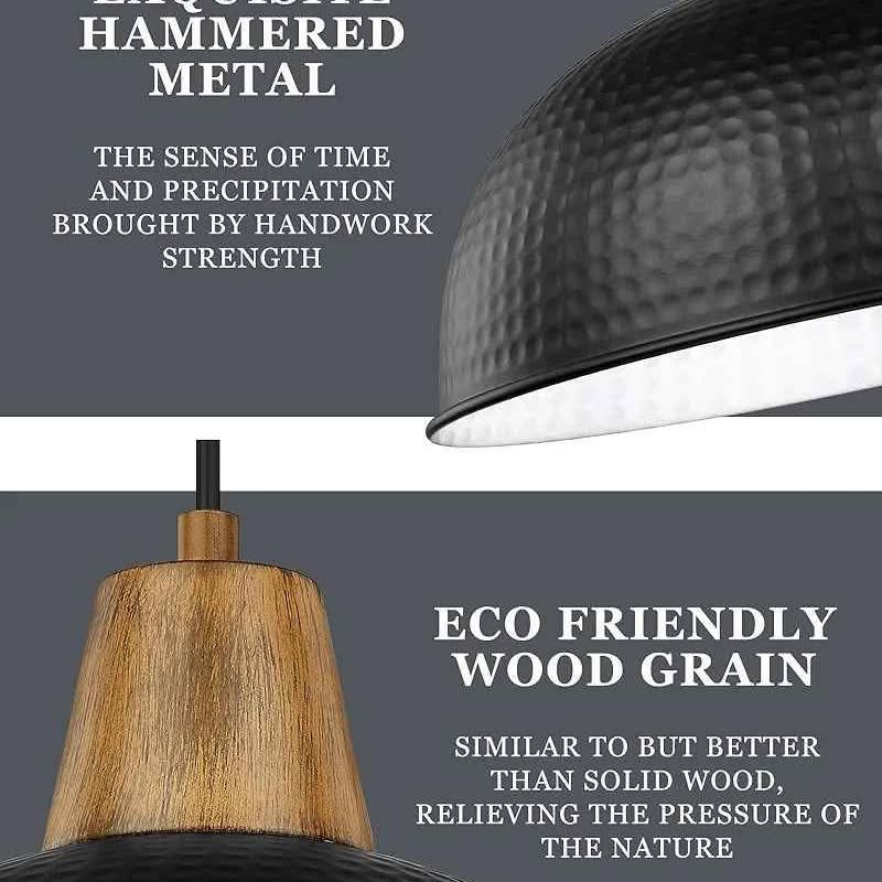 HWH - Paquete de 2 luces colgantes modernas para colgar en el techo de...