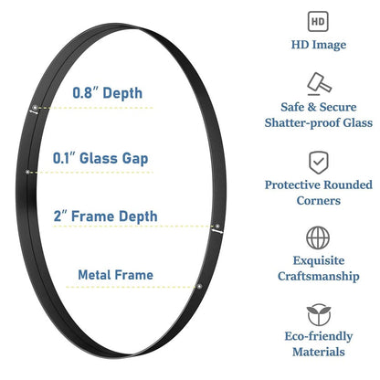 Espejo de Pared Ovalado de 24x36 Pulgadas para Baño, Espejos de Baño c...