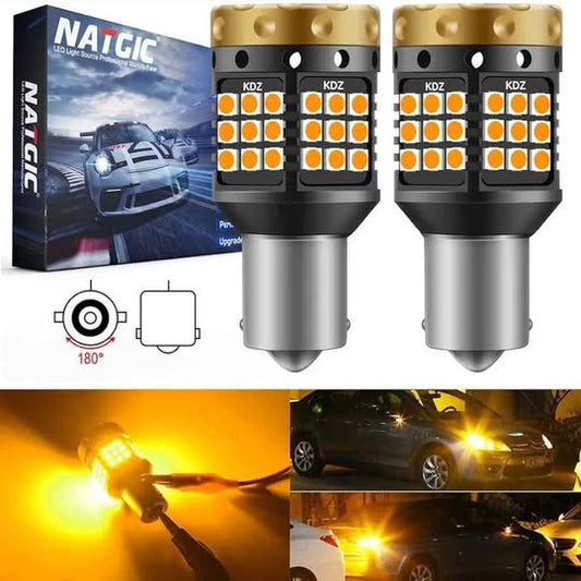 NATGIC 1156 BA15S P21W 1141 7506 Bombillas LED para luces de giro, 370...