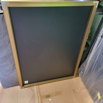 Keonjinn Espejo de baño dorado de 40 x 30 pulgadas, espejo con marco d...