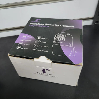 Panoraxy Cámara de seguridad inalámbrica para interiores con enchufe, ...