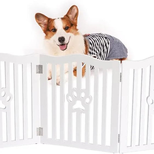 Trimate, puerta para mascotas, puerta de madera independiente para per...