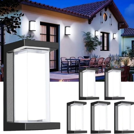 Luces de pared para exteriores LEDMO, 18 W, modernas luces de pared pa...