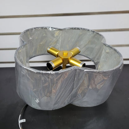 Lámpara de techo de montaje semiempotrado con pantalla de tela, ideal ...