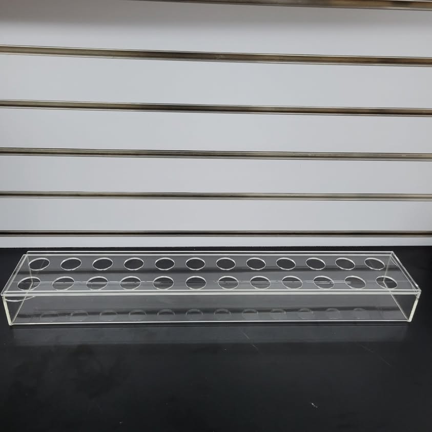 MMH Florero de acrílico transparente rectangular para mesa de comedor,...