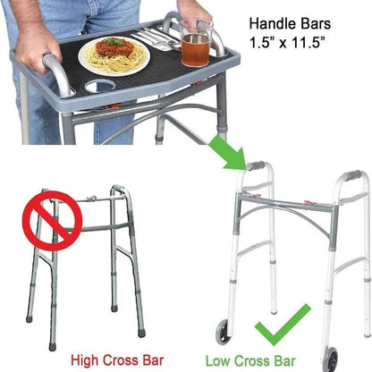 Support Plus Walker Tray, Mobility Table Tray for Walkers