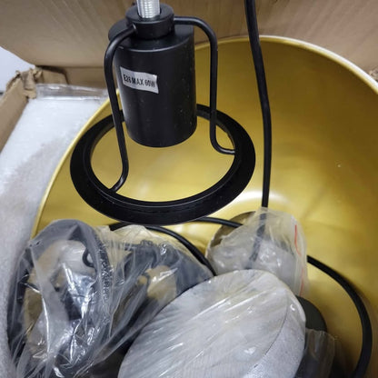 SEOL-Light - Lámpara colgante de poste con pantalla de cúpula de metal...