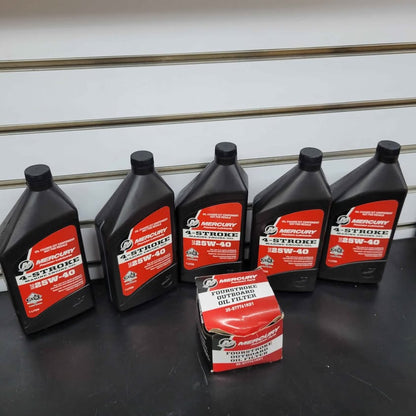 MERCURY 8M0081917 Kit de cambio de aceite y filtro 75-90-115hp para mo...