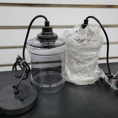 Paquete de 2 lámparas colgantes para interiores para isla de cocina de...