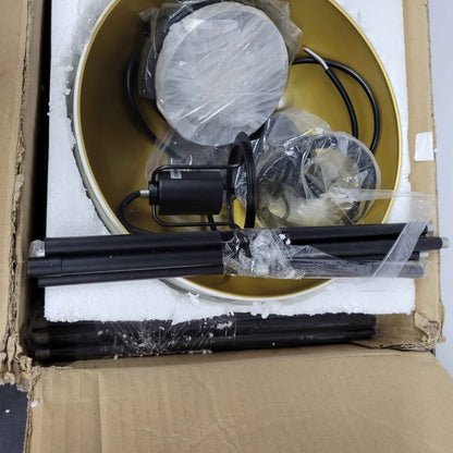 SEOL-Light - Lámpara colgante de poste con pantalla de cúpula de metal...