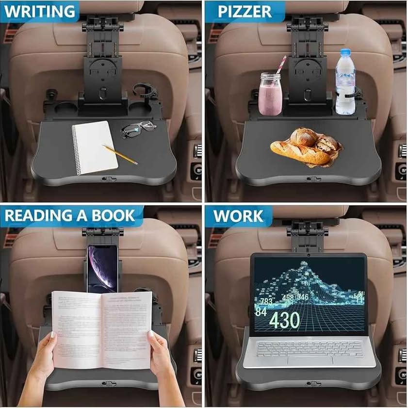Mesa plegable para asiento de automóvil, para niños, pasajeros, viajes...