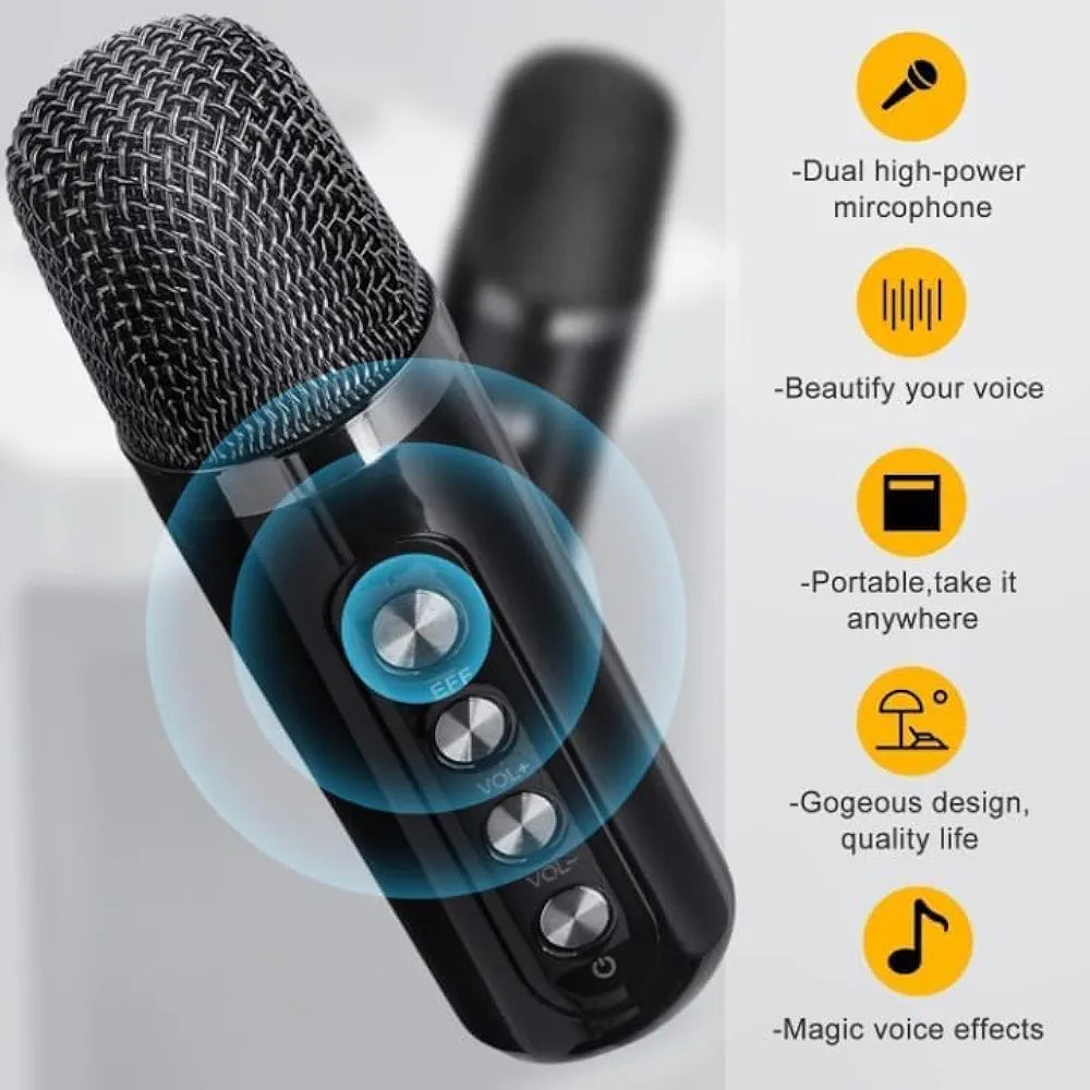 Altavoz Bluetooth portátil, máquina de karaoke para adultos ...