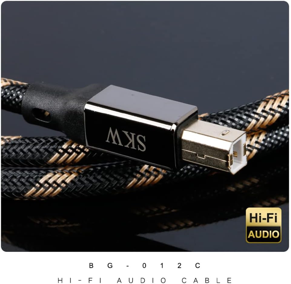 SKW Audiophiles - Cable de impresora USB tipo C/USB C a USB B, cable d...