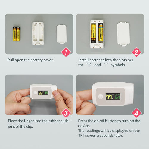 Livocare PO1 by iHealth - Finger Pulse Oximeter, Blood Saturation Monitor...
