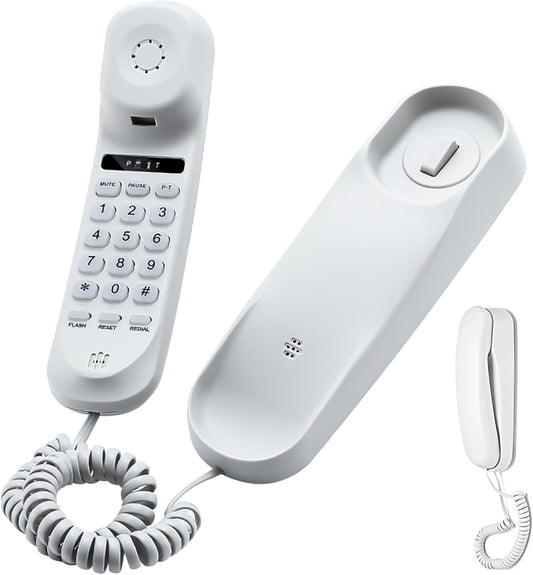 Teléfono doméstico con cable, teléfono multifunción para montar en la ...