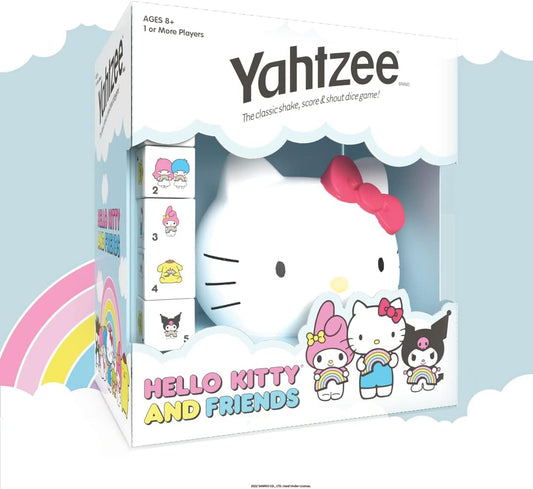 YAHTZEE: Hello Kitty y sus amigos | Vaso de dados con forma de cabeza ...