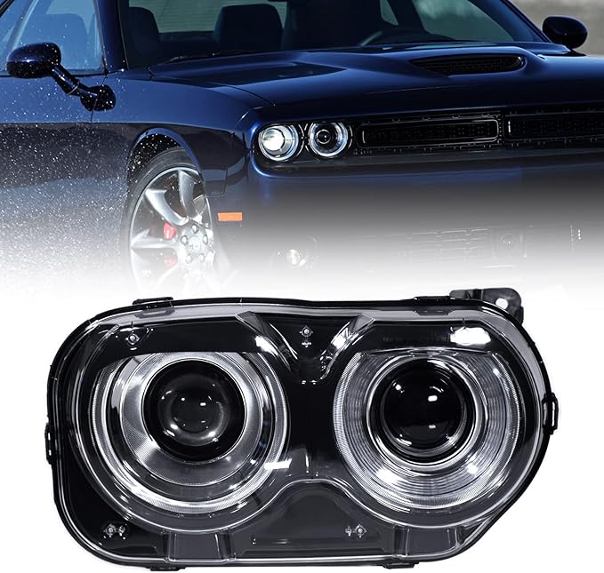 Para Dodge Challenger faros delanteros 2015 2016 2017 2018 2019 2020 2...