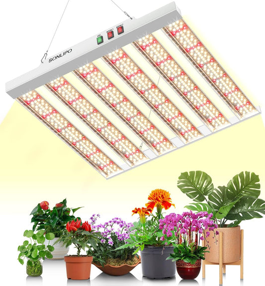Luz LED de crecimiento SPF2000 de 200 W, cobertura de 3 x 3 pies con n...