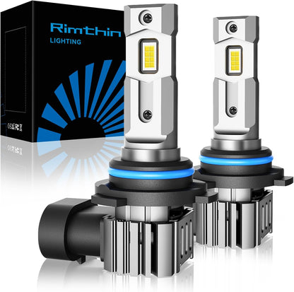 9005 bombillas, superbrillante 6000K blanco frío con ventilador...
