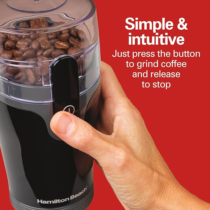 Molinillo Hamilton Beach para cafe, frijoles, especias y más, cuchillas de ...