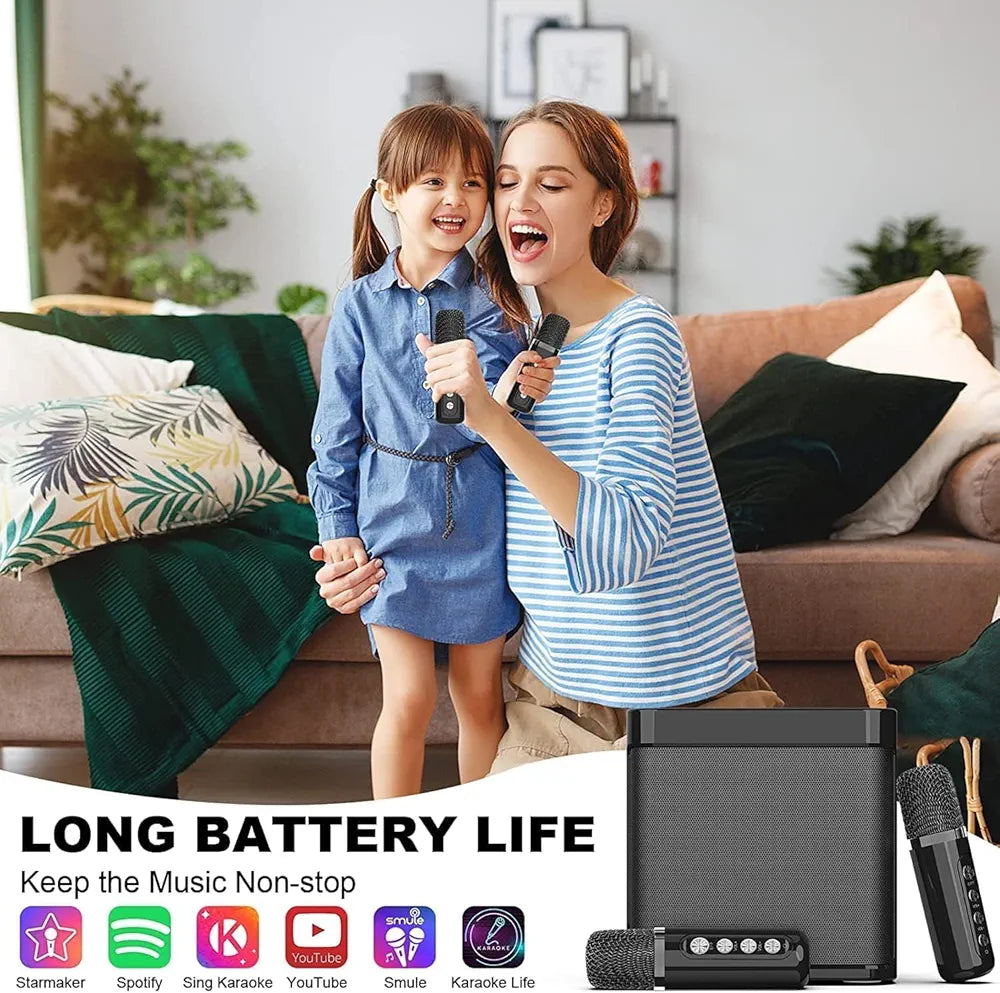 Altavoz Bluetooth portátil, máquina de karaoke para adultos ...