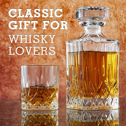 A.VONCI - Juego de jarra de whisky con 2 vasos...