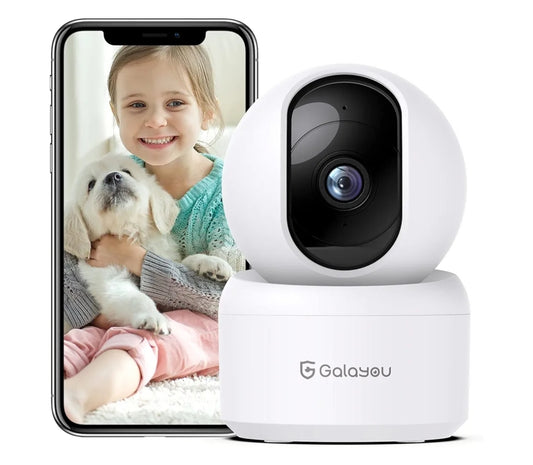GALAYOU 2K Indoor Security Camera, Pet Camera, Motion Detection...