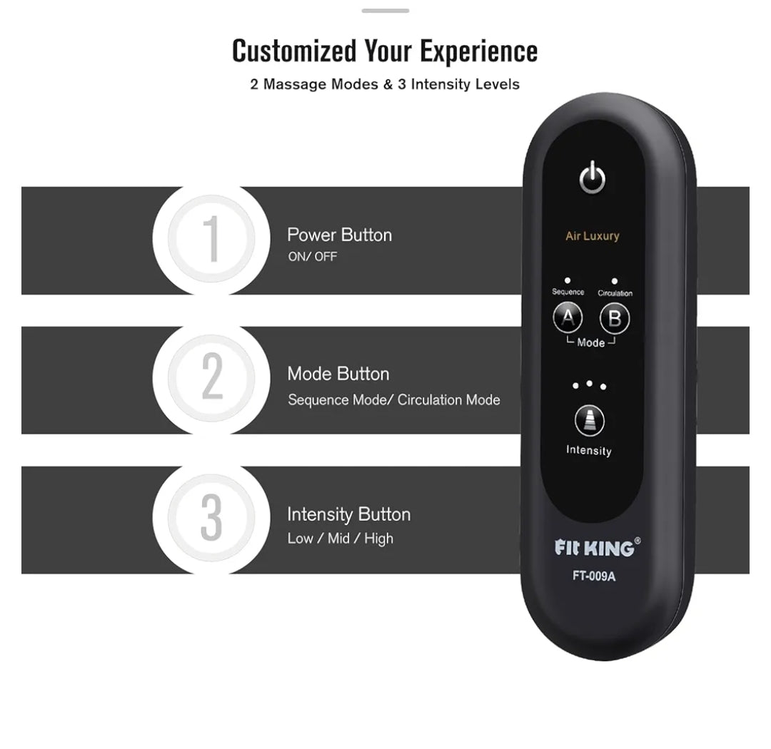 FIT KING Air Leg Massager for Circulation and Relaxation M...