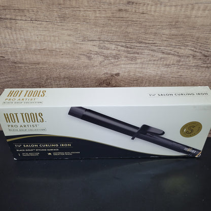 Hot Tools Pro Artist - Plancha rizadora de pelo digital color oro negr...