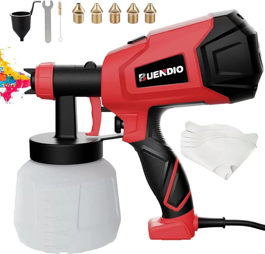 Pulverizador de pintura, 700 W de alta potencia, 6 boquillas de cobre ...