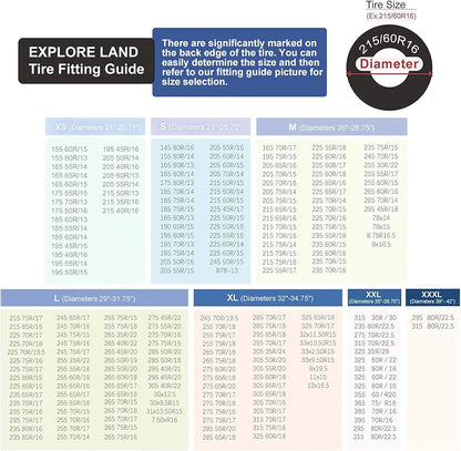 Explore Land - Cubierta para llantas, para Jeep, camionetas, SUV, remo...