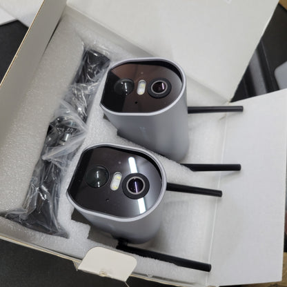 A ZUMIMALL - Cámara de vigilancia WiFi inalámbrica para exteriores 2K, f...