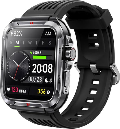 Reloj smart para hombre, contestar/hacer llamadas Bluetooth, marco de ...