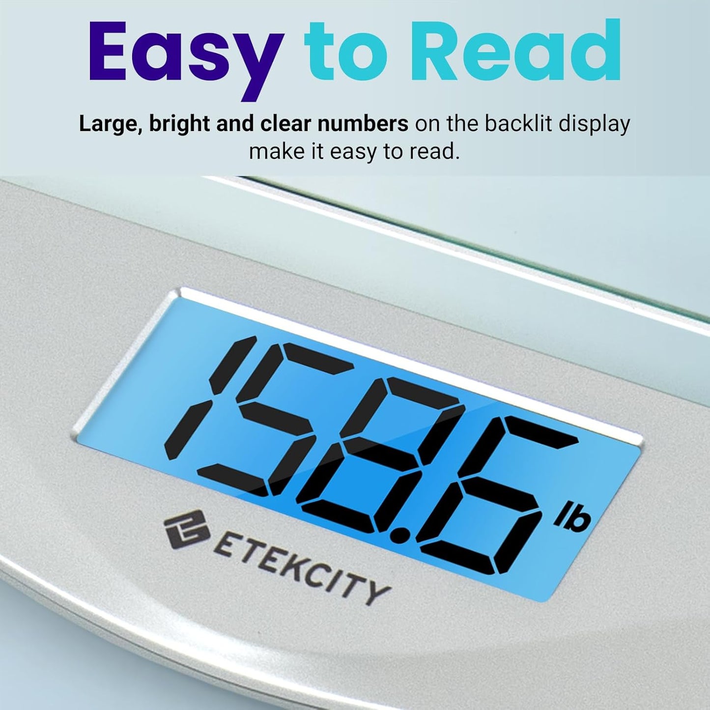 Etekcity Digital Body Weight Scale with Backlit LCD Display