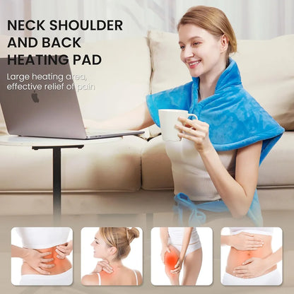 Heating Pad for Neck, Shoulders and Back, Heating Pad for Neck, Shoulders and Back,...