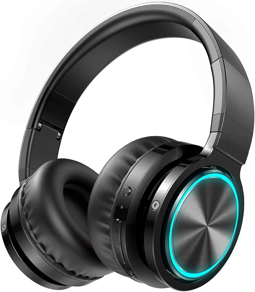 Picun Auriculares inalámbricos B12, sonido estéreo HD sobre la oreja c...