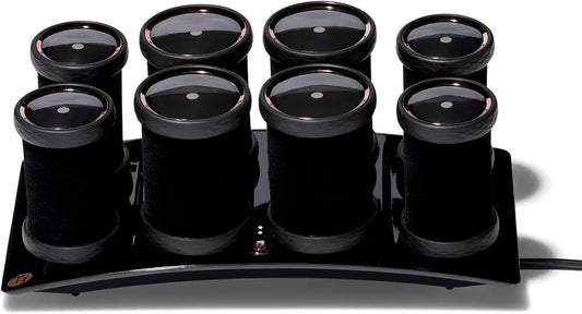 Rodillos calor T3 para pelo micro voluminosos de lujo, negro, 51.2 onz...