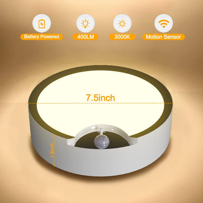 TOOWELL Luz con sensor de movimiento para interiores, funciona con pil...