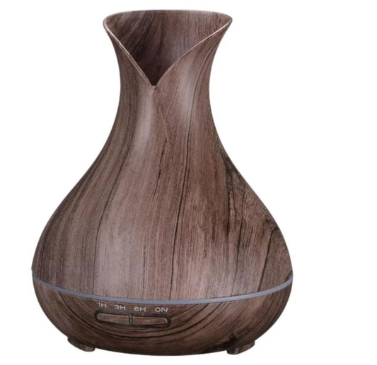 SIXTOL Vulcan Wooden Aroma Diffuser, 350 ml, Grey | Humidifier...
