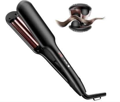Double Barrel Curling Wand, Wave Crimper for Short Hair...