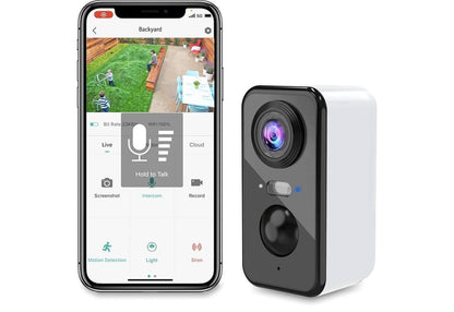 Cámaras para seguridad en el hogar al aire libre 2K Color visión noctu...