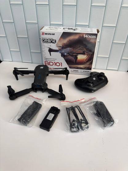 BEZGAR BD101 Drone con cámara 1080P para adultos y niños - Mini cuadri...