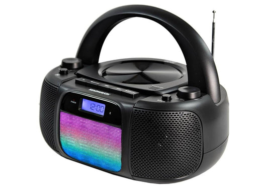 Magnavox MD6972 Boombox de CD portátil de carga superior con radio est...