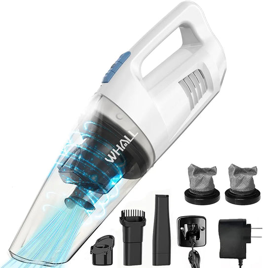 Whall - Aspiradora de mano sin cable, 8500 PA, inalámbrica, recargable...