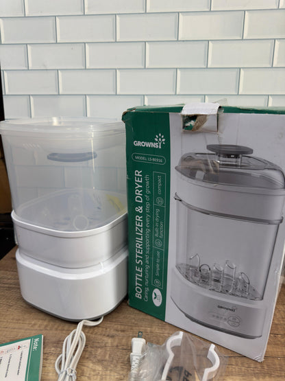 GROWNSY Baby Bottle Sterilizer and Dryer, Electric Baby Bottle Sterilizer...