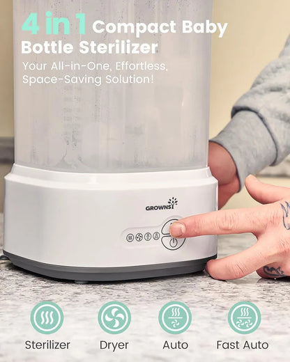 GROWNSY Baby Bottle Sterilizer and Dryer, Electric Baby Bottle Sterilizer...
