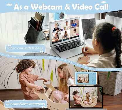 Cámara digital, FHD 4K 44MP Cámara de video para niños con tarjeta SD ...